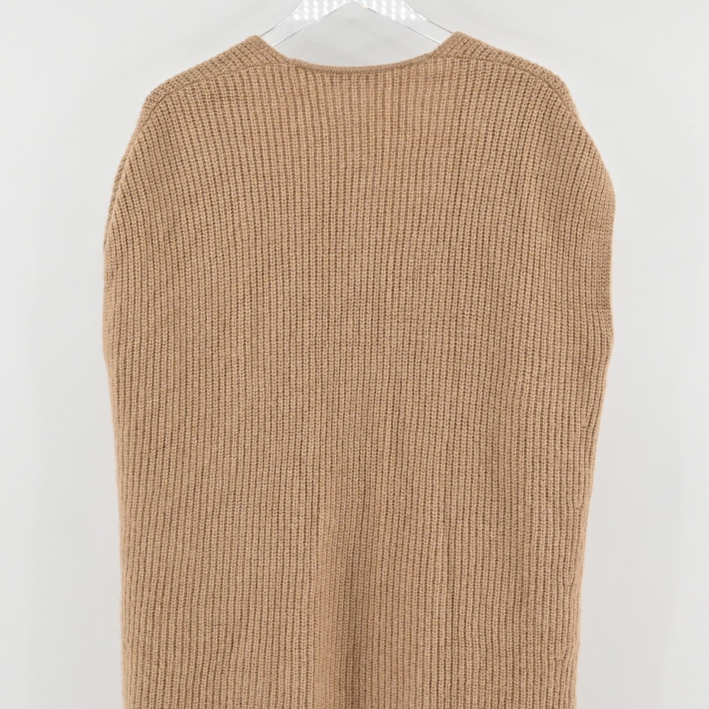Calypso St Barth Fringe Cardigan Womens Size XS Tan Wool Alpaca Boho Rabbit Hair - Picture 11 of 13